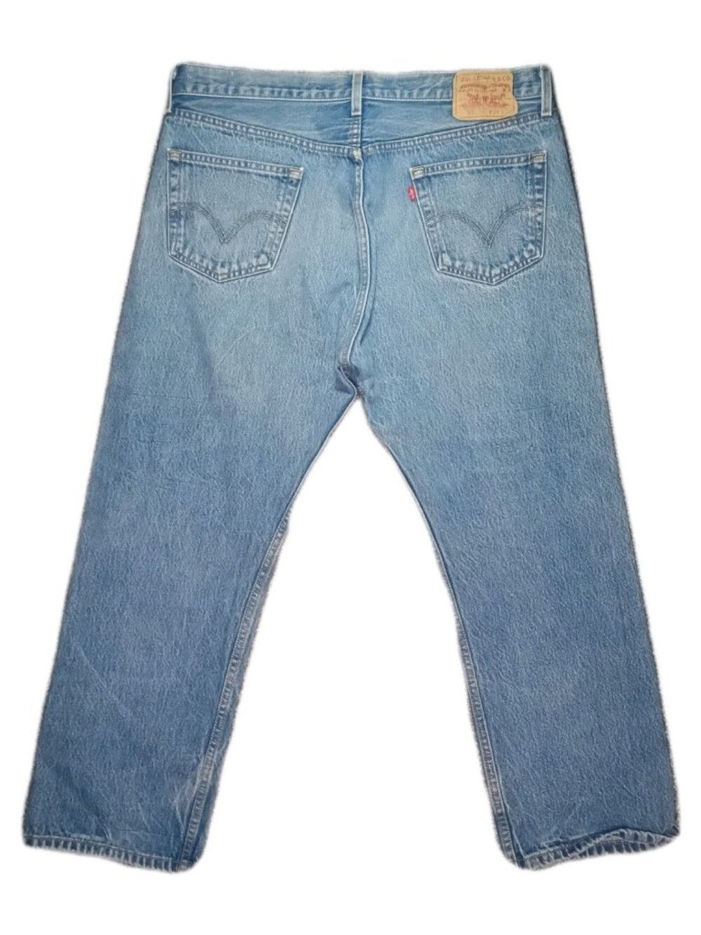 Vintage Levi's 501 XX Men's 38x30 Light Wash Denim Jeans Button Fly Cotton VTG